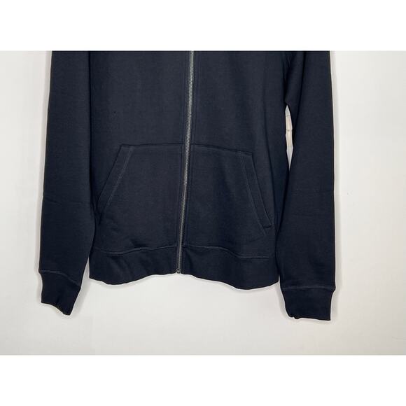 Pact One For All Organic Cotton Long Sleeve Full Zip Hoodie Black Unisex Size S - Picture 3 of 9
